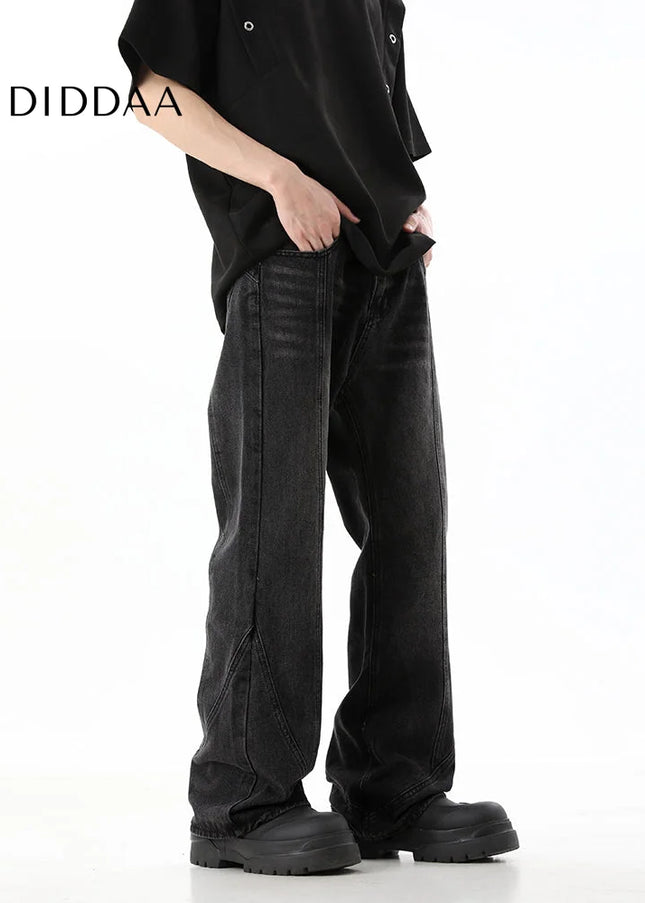 Blue Deconstructed Slim Fit Casual Jeans - Men’s Jeans