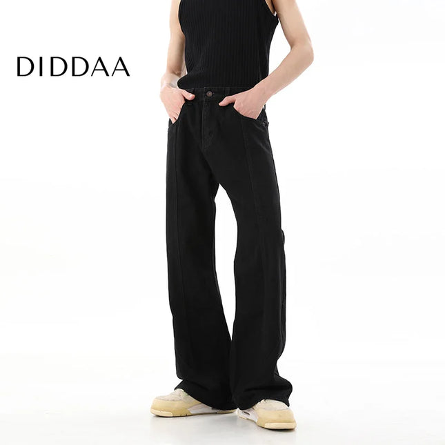 Blue Deconstructed Slim Fit Casual Jeans - S / Black - Men’s Jeans