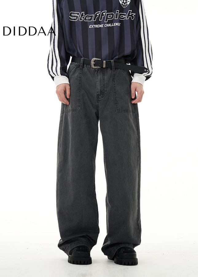 Blue Distressed Cargo Jeans for Men’s High Street Fashion - Women’s Jeans