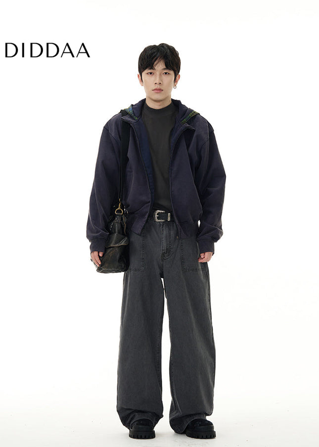 Blue Distressed Cargo Jeans for Men’s High Street Fashion - Women’s Jeans