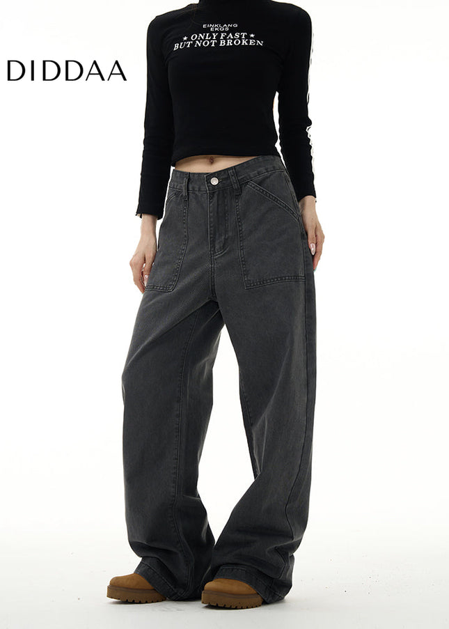 Blue Distressed Cargo Jeans for Men’s High Street Fashion - Women’s Jeans