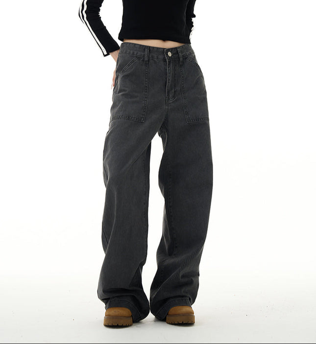 Blue Distressed Cargo Jeans for Men’s High Street Fashion - Women’s Jeans