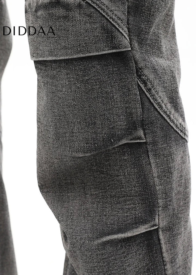 Blue Distressed Cleanfit Slim Bootcut Jeans - Men’s Jeans
