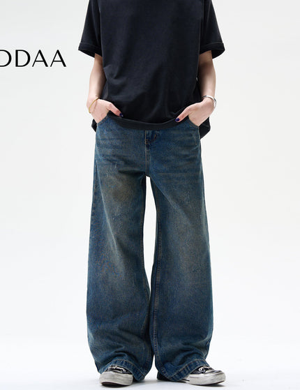 Blue Distressed Flared Jeans for Casual Vintage Style - S / Blue - Men’s Jeans