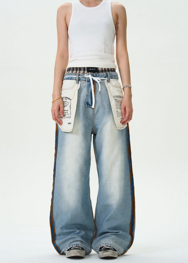 Blue Distressed Loose Casual Jeans for Men and Women - Men’s Jeans