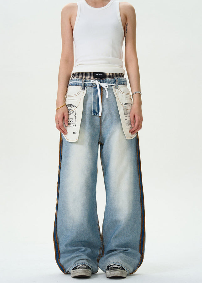 Blue Distressed Loose Casual Jeans for Men and Women - Men’s Jeans