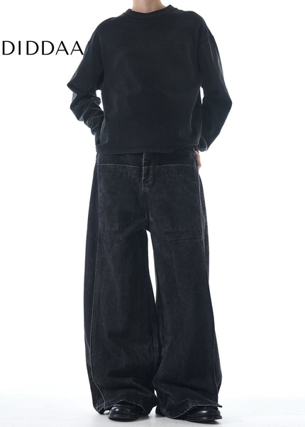 Blue Distressed Loose Fit High Street Jeans - Men’s Jeans