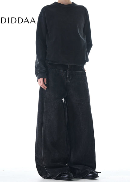 Blue Distressed Loose Fit High Street Jeans - Men’s Jeans