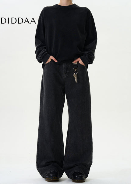 Blue Distressed Loose Fit Jeans for Men and Women - Men’s Jeans