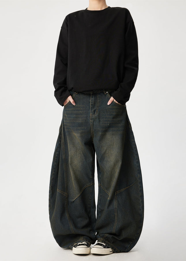 Blue Distressed Loose Fit Jeans for Men and Women - Men’s Jeans