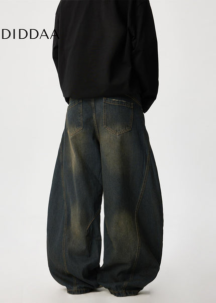 Blue Distressed Loose Fit Jeans for Men and Women - Men’s Jeans