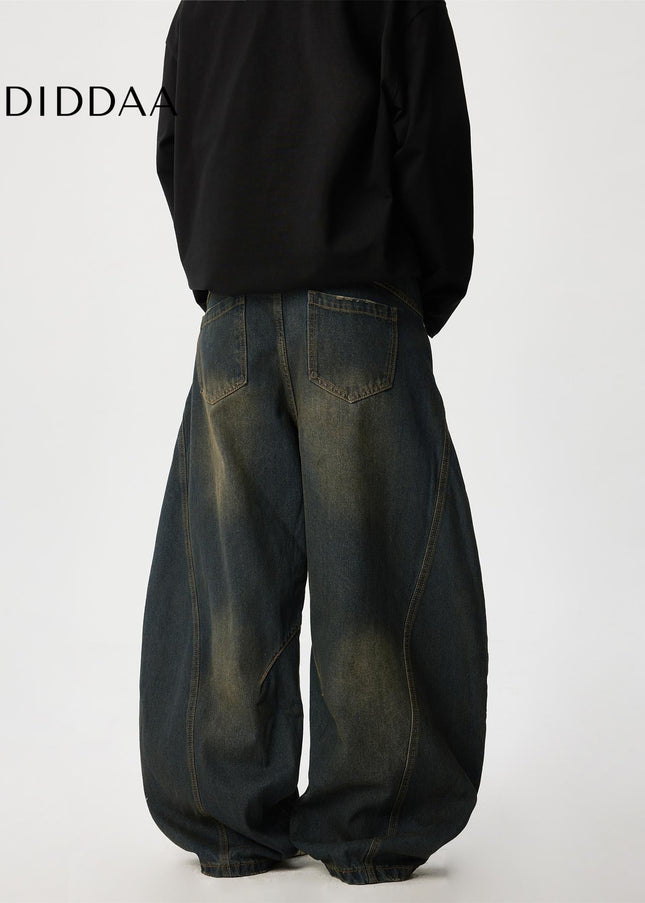 Blue Distressed Loose Fit Jeans for Men and Women - Men’s Jeans