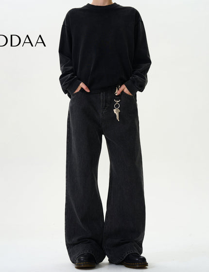 Blue Distressed Loose Fit Jeans for Men and Women - S / Black - Men’s Jeans