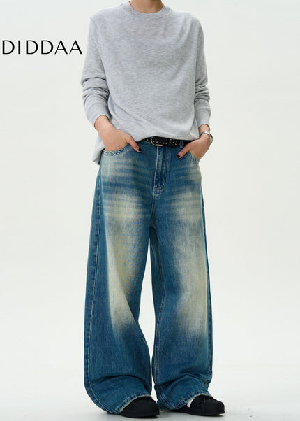 Blue Distressed Loose Fit Jeans for Men - Men’s Jeans