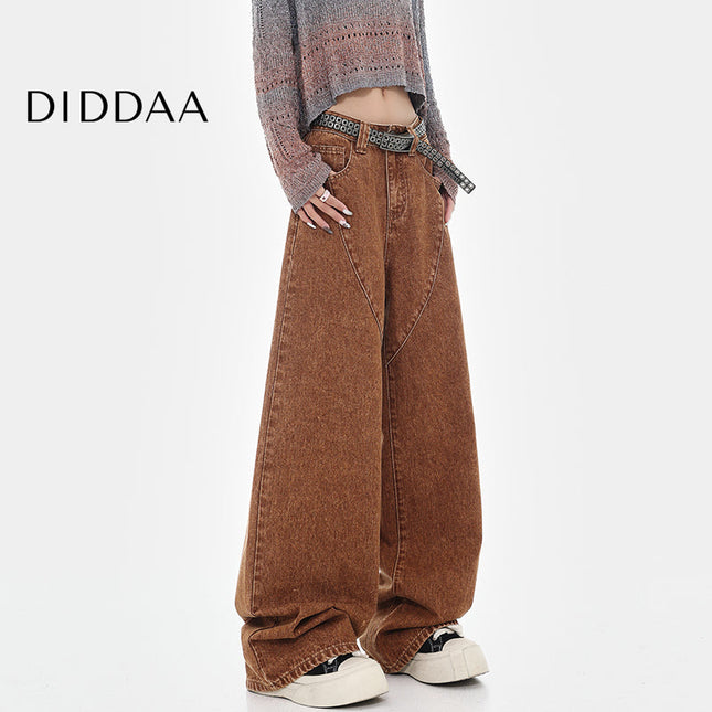 Brown Versatile Wide-Leg Trousers for Women - S / Brown - Women’s Jeans