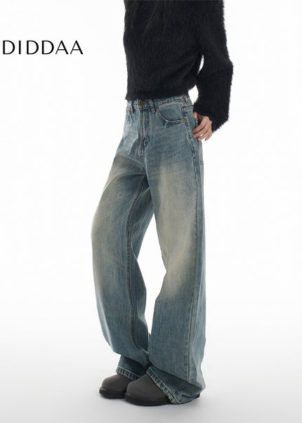 Blue Distressed Low Rise Wide Leg Jeans Women’s 2025 - Women’s Jeans