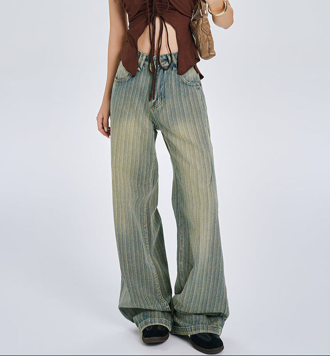 Blue Distressed Slim Straight-Leg Jeans Women’s 2025 - Women’s Jeans
