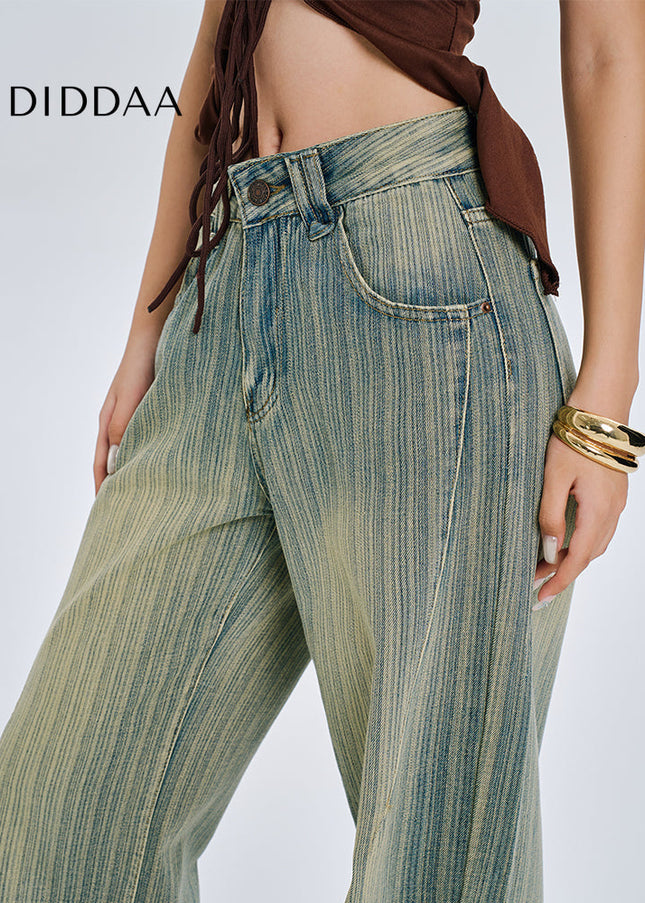 Blue Distressed Slim Straight-Leg Jeans Women’s 2025 - Women’s Jeans