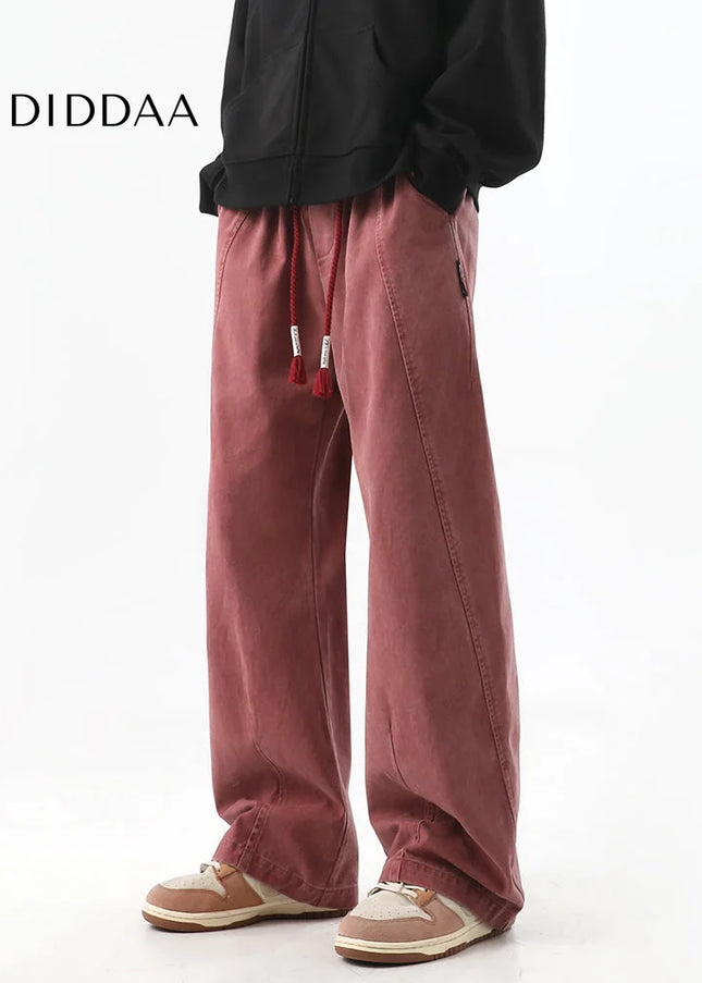 Blue Distressed Straight-Leg Jeans for Men - Men’s Jeans