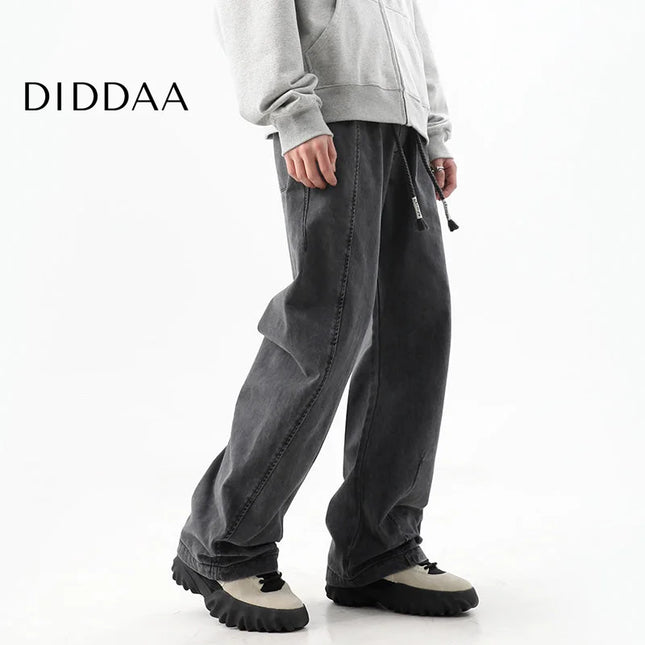 Blue Distressed Straight-Leg Jeans for Men - S / Grey - Men’s Jeans