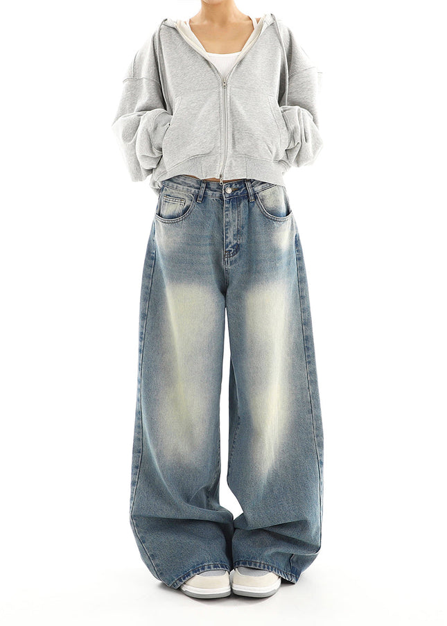 Blue Distressed Straight-Leg Women’s Jeans Casual Spring Trousers - Women’s Jeans