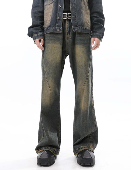 Blue Distressed Washed Bootcut Jeans for Men - XS / Vintage Blue - Men’s Jeans