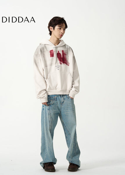 Blue Double Waist Niche Jeans for Men’s High-End Style - Women’s Jeans