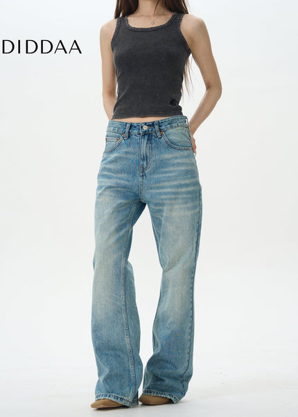 Blue High-Quality Retro Bootcut Jeans for Men - Women’s Jeans