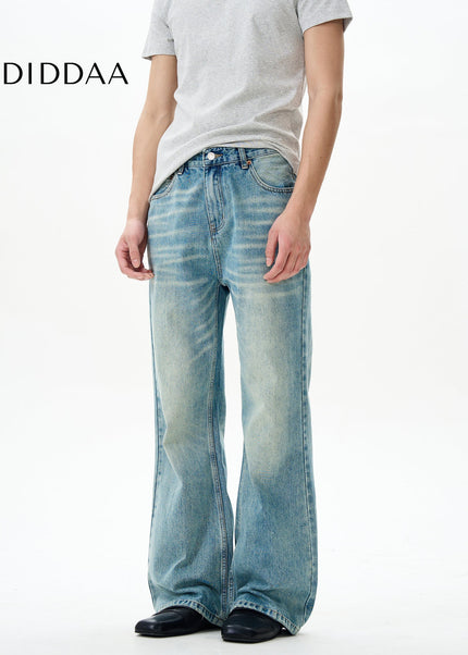 Blue High-Quality Retro Bootcut Jeans for Men - Women’s Jeans