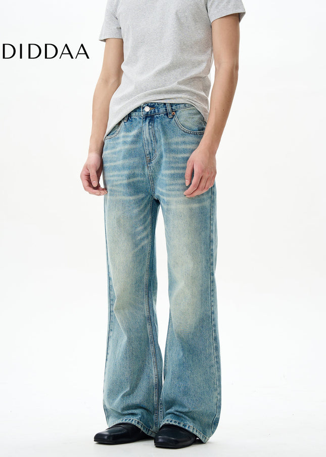 Blue High-Quality Retro Bootcut Jeans for Men - Women’s Jeans