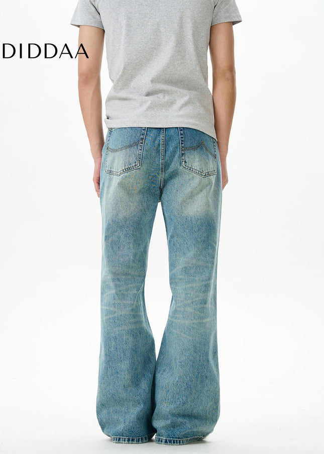 Blue High-Quality Retro Bootcut Jeans for Men - Women’s Jeans