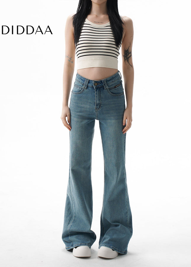 Blue High Stretch Bootcut Jeans for Women - XS / Mid Blue - Women’s Jeans