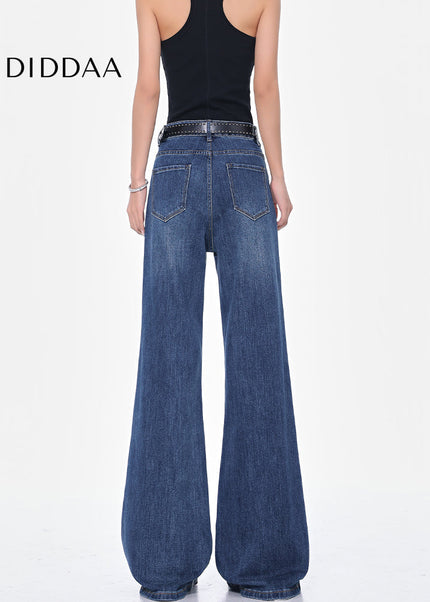 Blue High Waist Bootcut Vintage Jeans for Women - Women’s Jeans