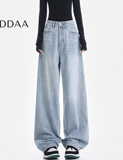 Blue High Waist Loose Scythe Pants KEN STUDIO Vintage Jeans - S / Light Blue - Women’s Jeans