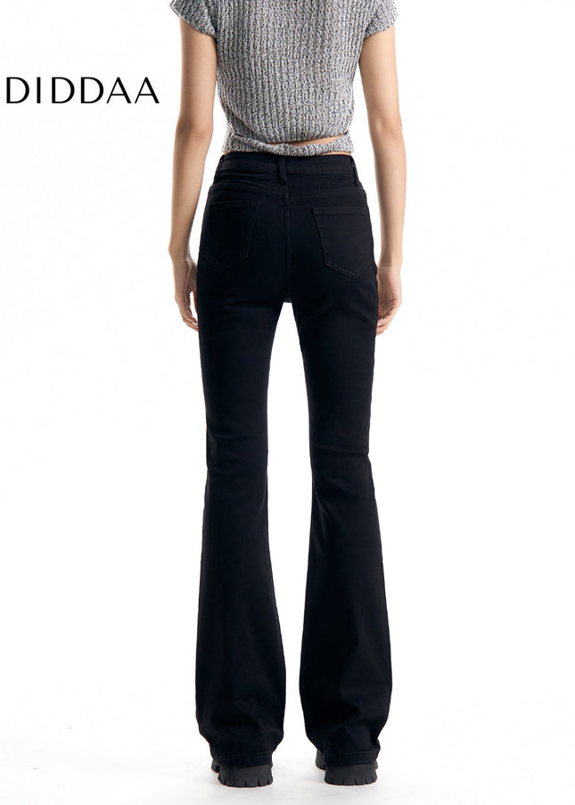 Blue High-Waisted Bootcut Jeans for Pear-Shaped Women - Women’s Jeans