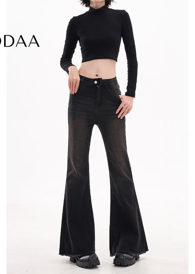 Blue High-Waisted Bootcut Jeans for Tall Women - Women’s Jeans