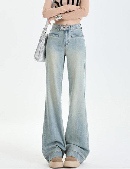Blue High-Waisted Stretch Bootcut Jeans for Women - Women’s Jeans