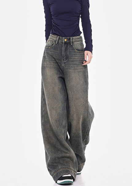 Blue High-Waisted Wide-Leg Skinny Jeans for Women - Women’s Jeans