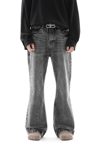 Blue Hole Distressed Straight Leg Jeans for Men - Men’s Jeans