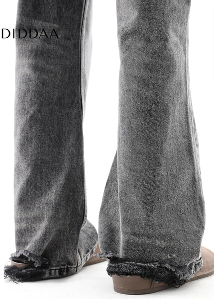 Blue Hole Distressed Straight Leg Jeans for Men - Men’s Jeans