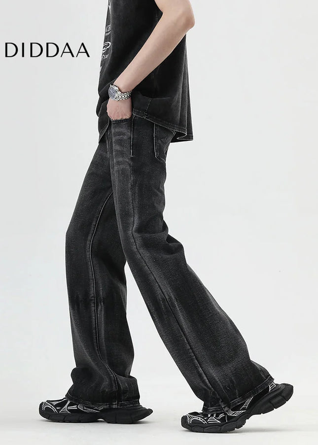 Blue Loose Bootcut American High Street Vintage Jeans - Men’s Jeans