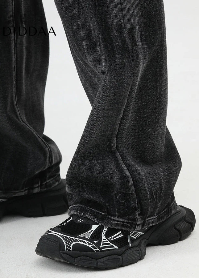 Blue Loose Bootcut American High Street Vintage Jeans - Men’s Jeans