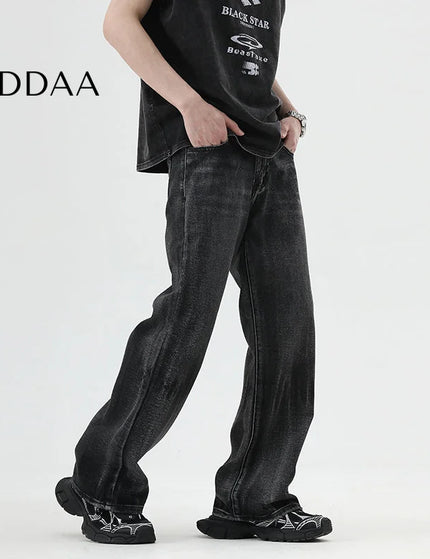 Blue Loose Bootcut American High Street Vintage Jeans - S / Black - Men’s Jeans