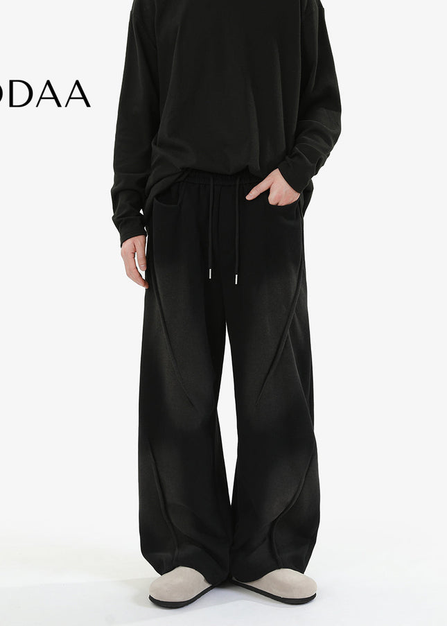 Blue Loose Drap Casual Sweatpants for Men and Women - S / Black - Unisex Sweatpants