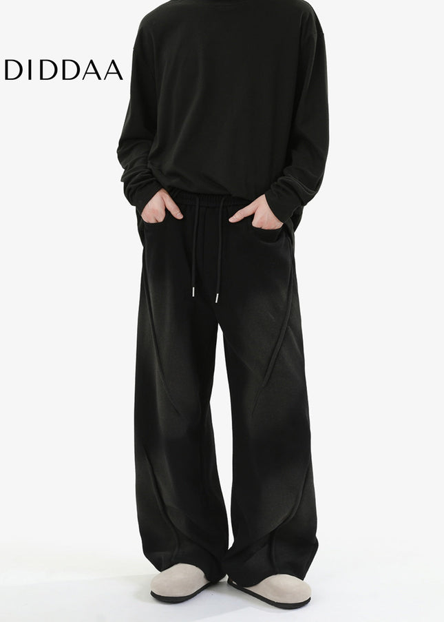 Blue Loose Drap Casual Sweatpants for Men and Women - Unisex Sweatpants