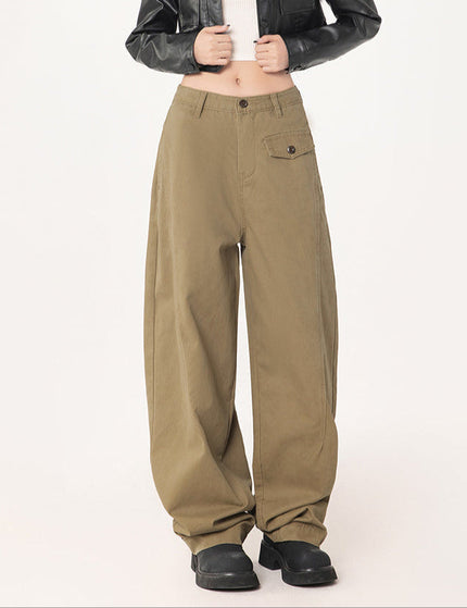 Blue Loose Fit American Retro Wide-Leg Jeans - Women’s Jeans