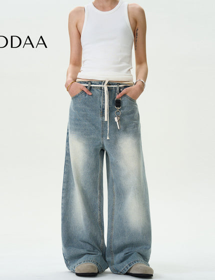 Blue Loose Fit Baggy Jeans for Men and Women - S / Mid Blue - Men’s Jeans