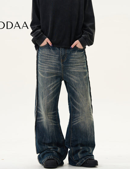 Blue Loose Fit Casual High Street Jeans - S / Dark Blue - Men’s Jeans