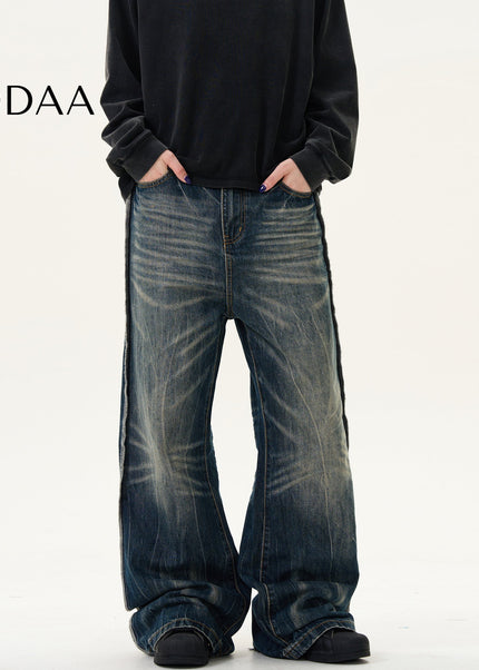 Blue Loose Fit Casual High Street Jeans - S / Dark Blue - Men’s Jeans