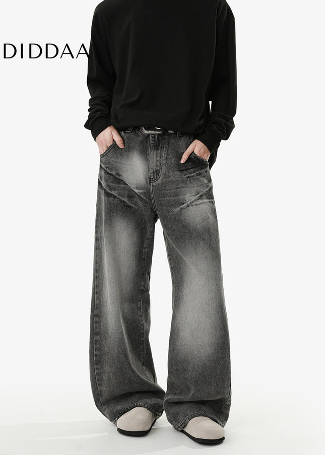 Blue Loose Fit Casual Jeans for Men RAVENOASIS Tide - Men’s Jeans